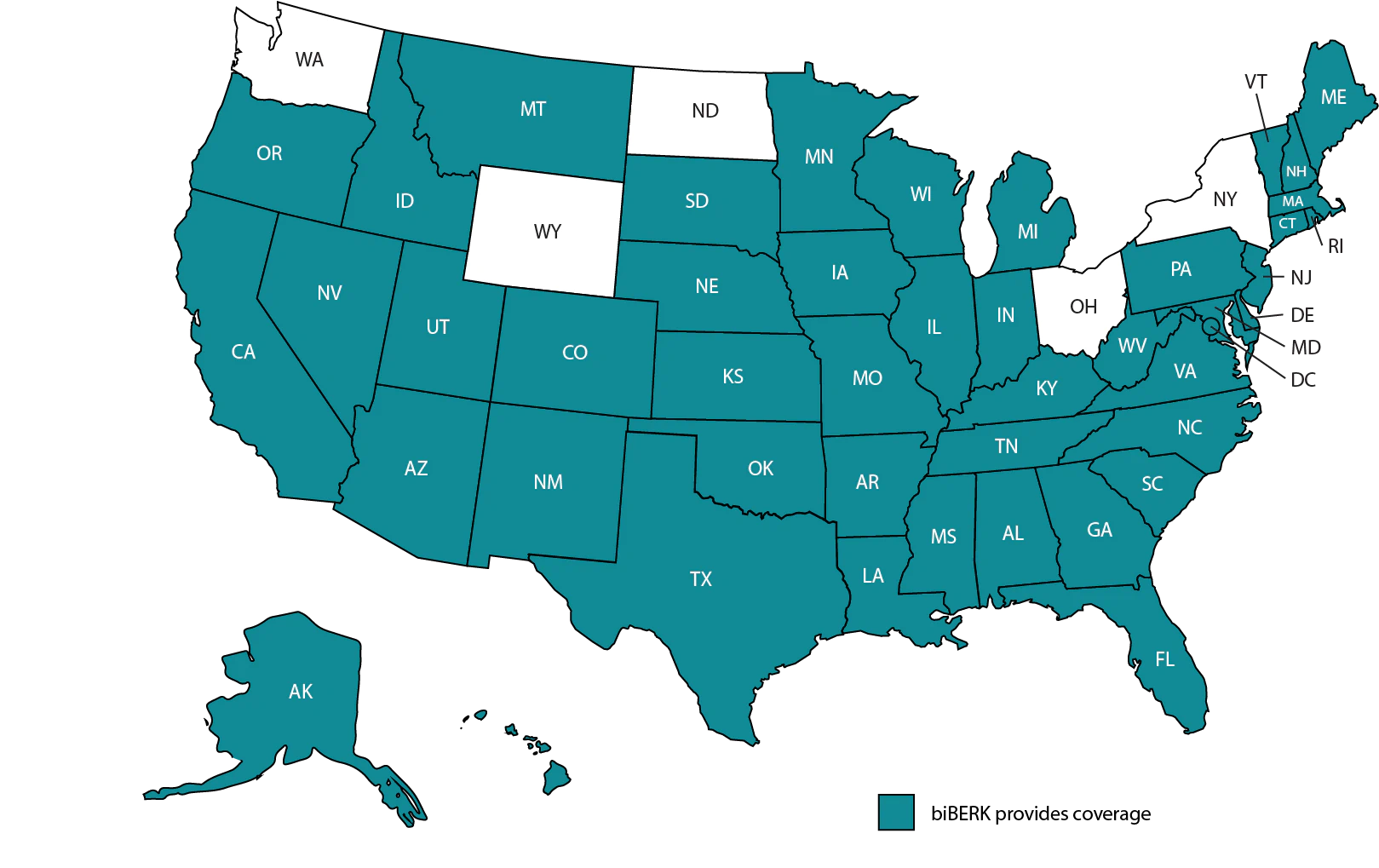 Workers' Compensation Coverage Map